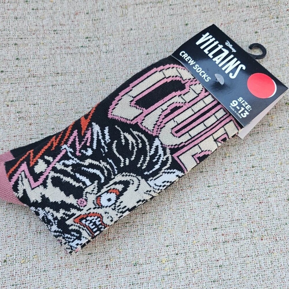 Disney Villains Men Crew Socks multi–Color Socks Size 9- 13 NWT - Picture 9 of 11